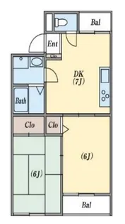 ロイヤルコート南別府A【1階】の間取り