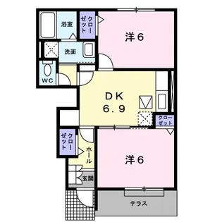 山口県宇部市大字上宇部【アパート】の間取り