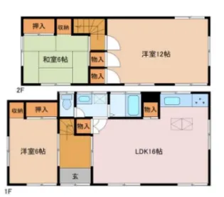 千葉県旭市ニ【一戸建】の間取り