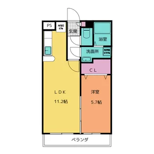 リバーサイドI【1階】の間取り