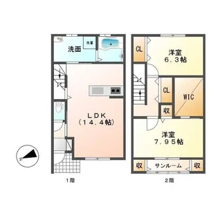 ラディア【1階】の間取り