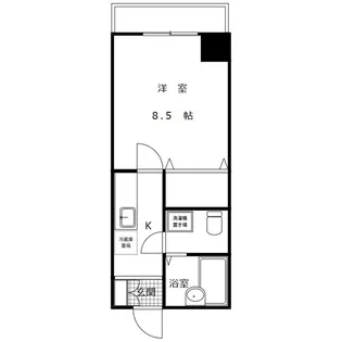 長町パリエ【5階】の間取り