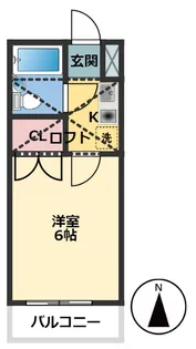 パレノーブル大谷田【2階】の間取り