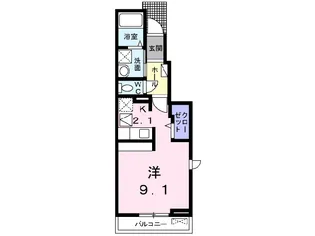 ロータスI・II【1階】の間取り