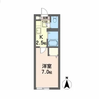 ヴェルデュール【1階】の間取り