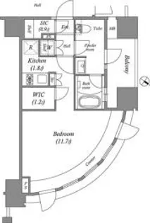 ザ・レジデンス赤坂檜町【6階】の間取り