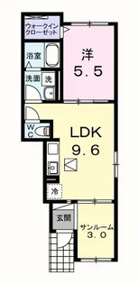ベルデ【1階】の間取り