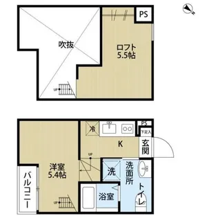 グリーンベルト【1階】の間取り
