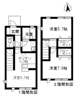 岩手県花巻市高木第19地割【一戸建】の間取り