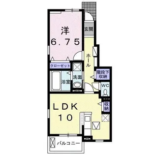 メゾン八番館【1階】の間取り