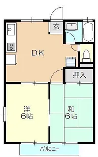 エメラルドハイツ【2階】の間取り