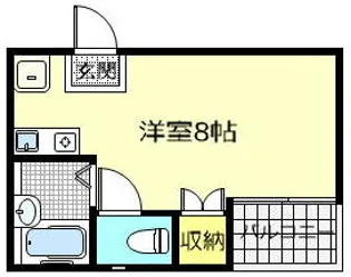 イースタイル中央【2階】の間取り