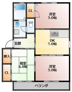 パークヒルズ桜の里 B棟【2階】の間取り