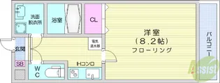 ボヌール3【1階】の間取り