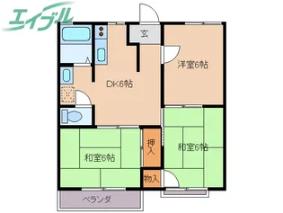 ヴィラシャロームII【2階】の間取り