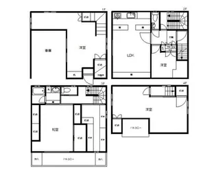 東京都新宿区北新宿4【一戸建】の間取り