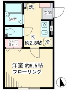 東京都世田谷区上北沢5【アパート】の間取り