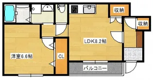 フィオーレ【1階】の間取り