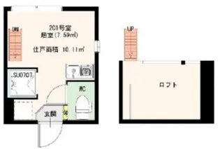 フィオーレ(Fiore) 阿佐ヶ谷【2階】の間取り