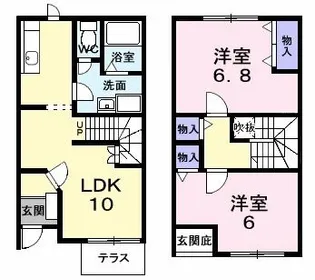 ハッピネス【1階】の間取り