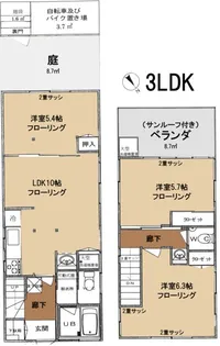 東京都品川区西五反田4【一戸建】の間取り