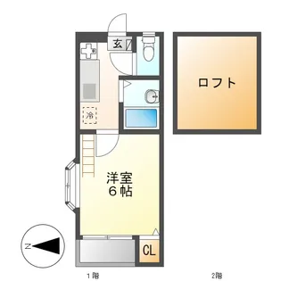 TYK名駅南【2階】の間取り