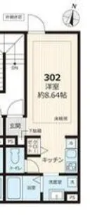 埼玉県川越市西小仙波町2【アパート】の間取り