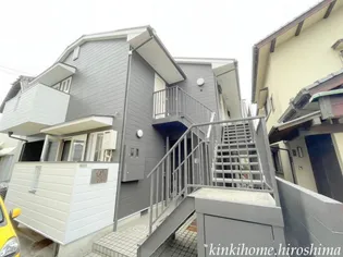 広島県広島市佐伯区楽々園3【アパート】の外観