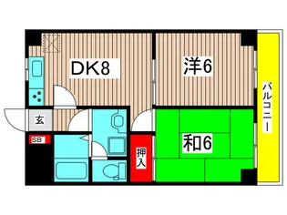 江藤マンション【4階】の間取り
