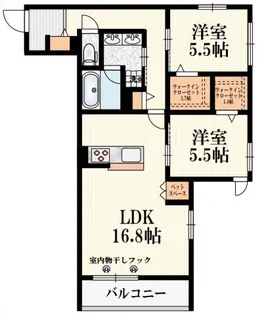 エルズプラス高円寺南【2階】の間取り