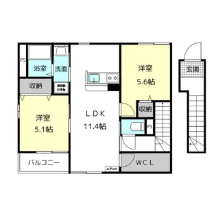 プチ・グレーシア【2階】の間取り