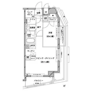 コンフォリア目黒八雲【4階】の間取り