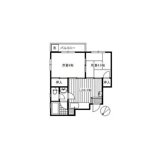 NFコーポ白山【2階】の間取り