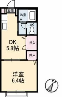 プリマヴェーラゆき【1階】の間取り