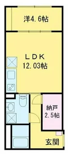 1SLDKの間取り画像