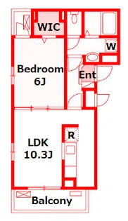 メゾン・ラ・ポーズ【3階】の間取り