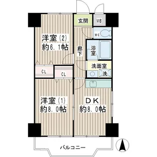 ハレマハナ川崎WEST【3階】の間取り