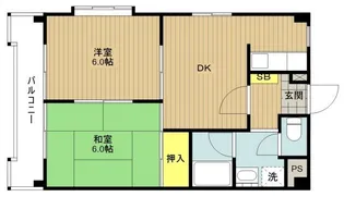シャルマン・ヴィ【1階】の間取り