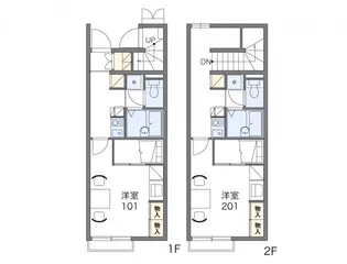レオパレス純III【1階】の間取り