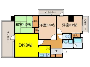 反高橋アーバンリズ【2階】の間取り