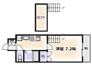 1Kの間取り画像