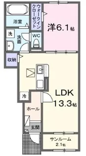 宮崎県宮崎市大字赤江【アパート】の間取り