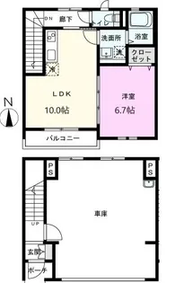 埼玉県川口市大字石神【アパート】の間取り