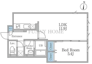 Lapule 明大前【3階】の間取り