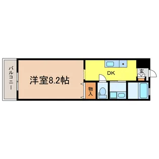 アパートメント膳所【3階】の間取り