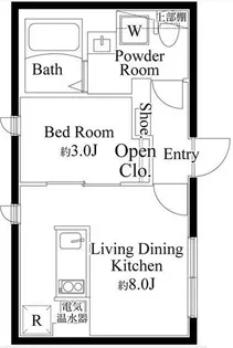 CASA GRAZIE 東日暮里【2階】の間取り