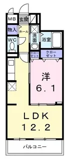 メゾンルミネ若松【2階】の間取り