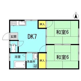 長島ハイツ【1階】の間取り