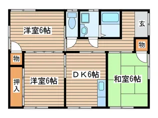 宮城県仙台市宮城野区田子3【一戸建】の間取り