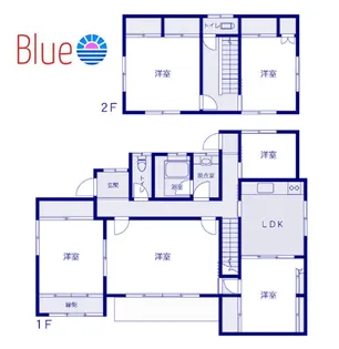 神奈川県藤沢市鵠沼海岸6【一戸建】の間取り